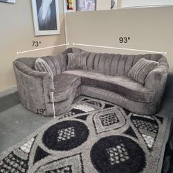L shape couch.
