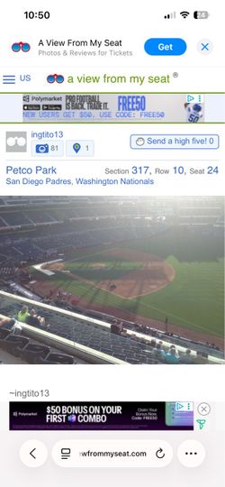Pair or One single Padres ticket tonight wild card section 317 extra legroom