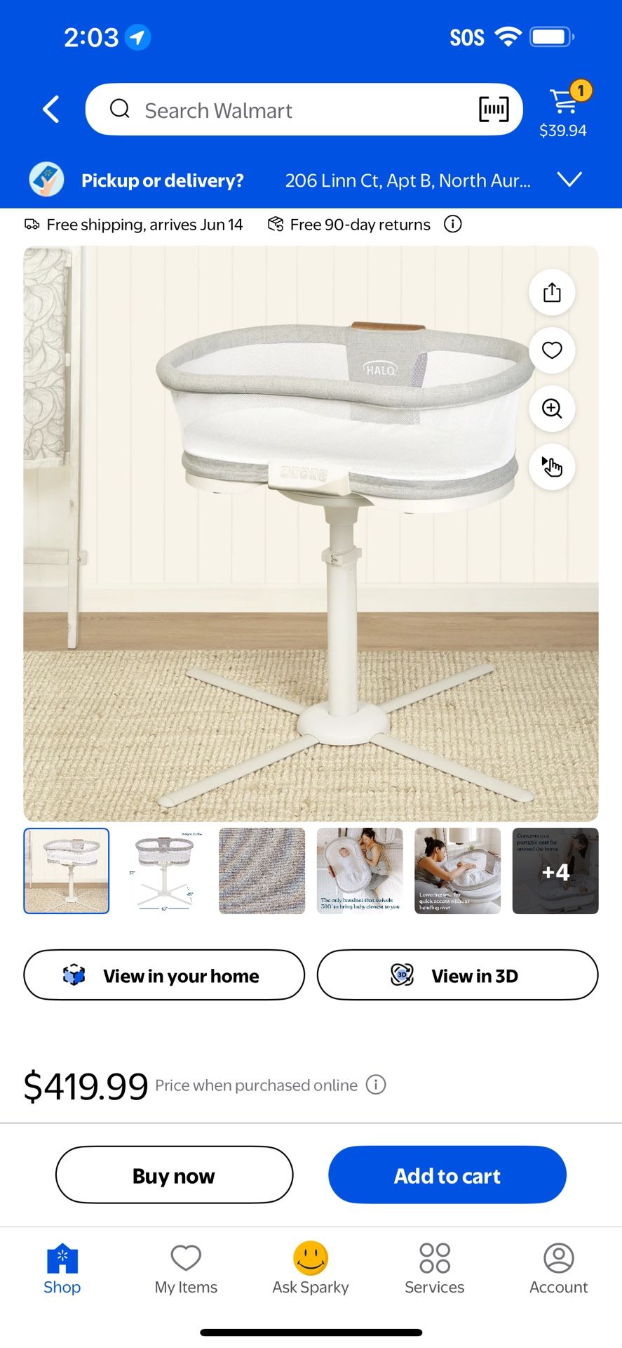 Halo Swivel Bassinet