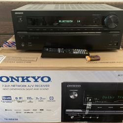 ONKYO TX NR636 7.2 CHANNEL 300W BLUETOOTH WI-FI AV RECEIVER HDMI HOME THEATER