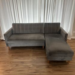 Two Piece Convertible Sofa Bed