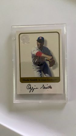 Ozzie Smith Autographed St. Louis Cardinals Baseball Card