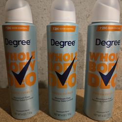 Ladies Degree Whole Body Deodorant Sprays
