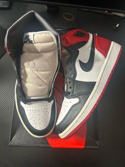 Jordan 1 High Satin Black Toe Size 7M