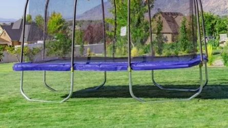 15x9 Rectangle trampoline 1 yr old