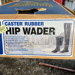 Hodgman Caster Rubber Hip Waders Size 8