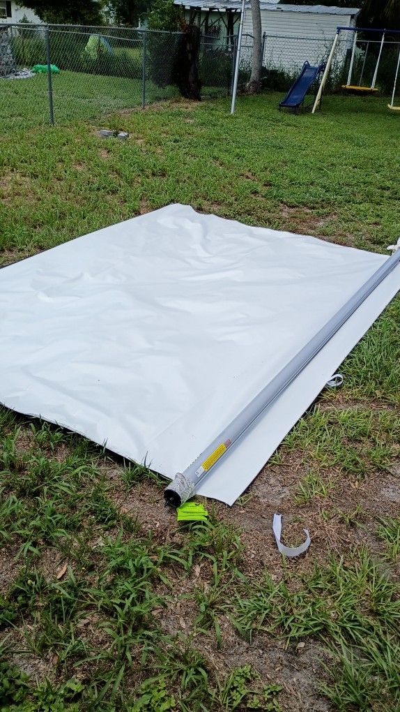 12 Ft RV Camper Awning With Lights