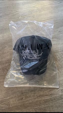 AMIRI Eden Rock St. Barths Embroidered Black Mesh Back Truck...