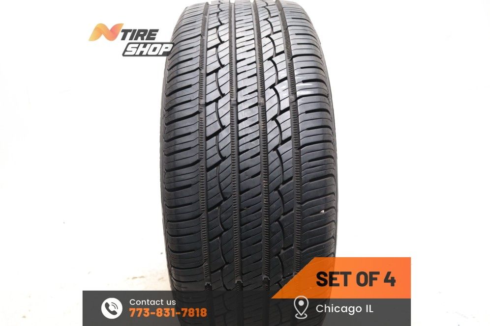 Set of 4 Used 9/32 205/55R16 91H Continental ControlContact Tour A/S Plus