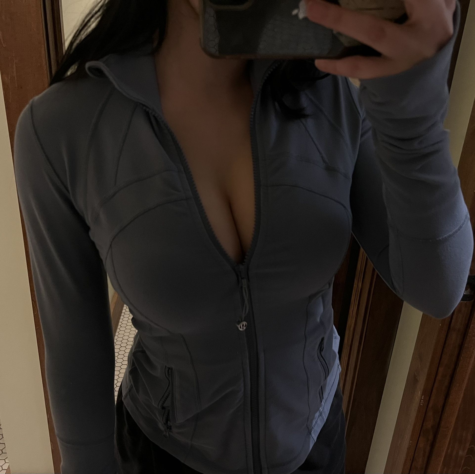 RARE LULULEMON DEFINE JACKET (light blue)