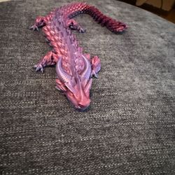 Purple 3D Printed Dragon