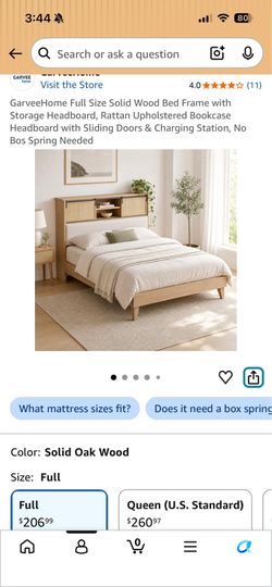 Brand new Full wood bed frame - hours old
