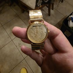 1989 Teenage Mutant Ninja Turtles Hope Watch Gold Plate Toy Fair LE 878/2000 NIB (Trade For Switch 2)