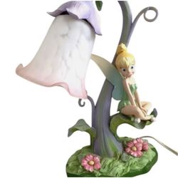Vintage Disney Tinker Bell 14” Bellflower Fairy Lamp #27130 NIB Never Opened