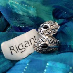New Rigant Marcasite Silver Ring 5.5