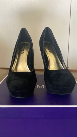 Black Suede stilettos