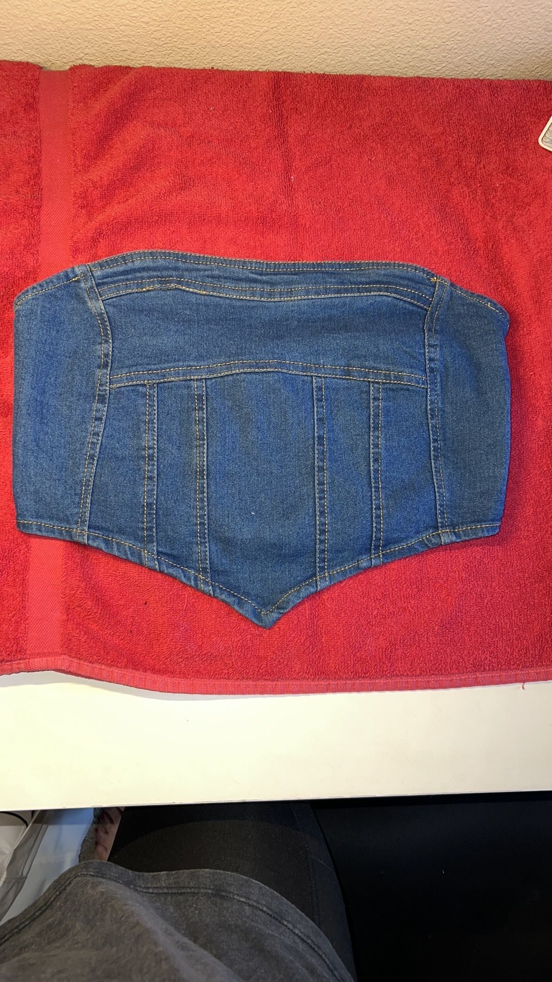 Denim Corset Top