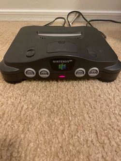 Nintendo 64 with Mario 64 cartridge