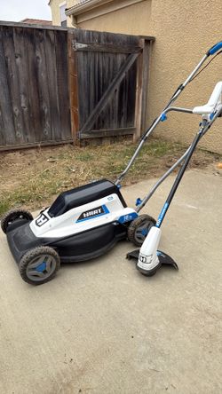 Electronic lawnmower and trimmer