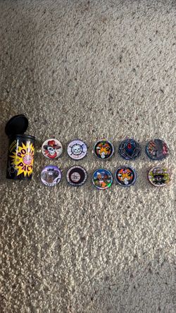 Vintage 90s Poison Pack Storage Tube & 10 Premium Slammers Lot - Metal & Plastic