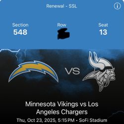 Chargers v Vikings