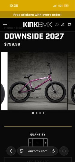 Downside 2027 kink bmx bike ( willing to do trades for e bikes or mini bikes