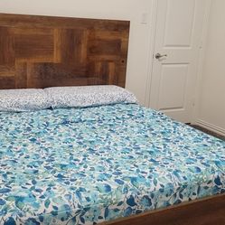 King Size Bed Frame Along With Slats