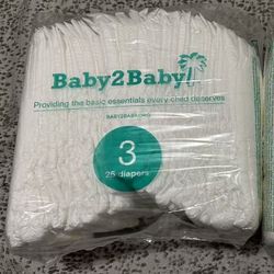 Baby2baby Diapers Size 3 (25 Diapers/$4)