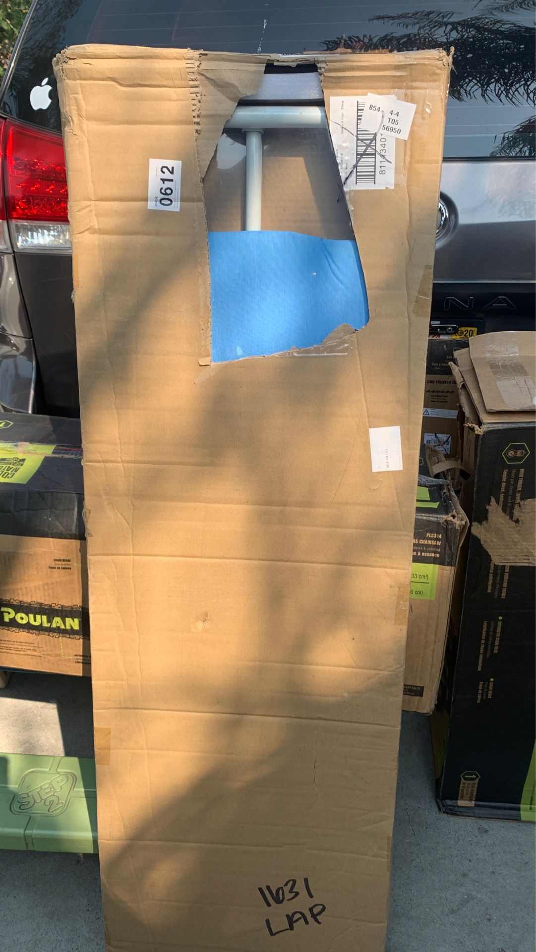 Ironing board for door