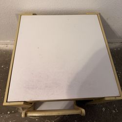 Kids Table White Board And Chalk Side 