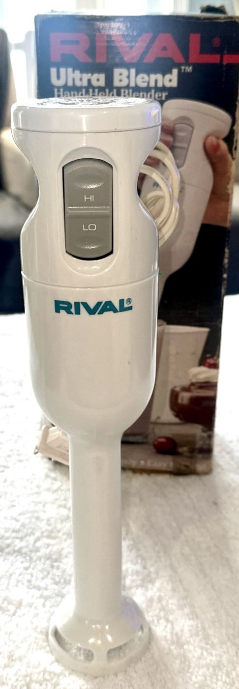 Rival Ultra Blend Hand Held Blender- Electric Immersible Blender Stick Model 950. White.