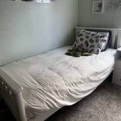 Matching Twin Bed Frames – Solid, Clean, and Ready for a New Home