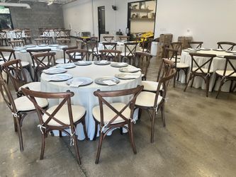 Farm Tables//Crossback Chairs