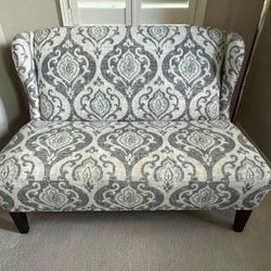 Love Seat With Ottoman