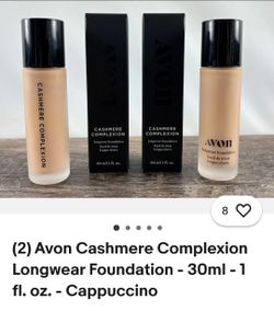 Avon Cashmere Complexion Longwear Foundation Cappuccino