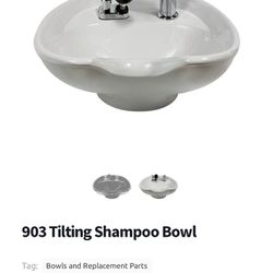 Kaermark 903  Tilting Shompoo Bowl. 200obo