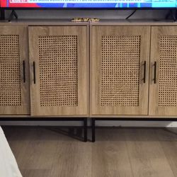 Two Bamboo Cabinets