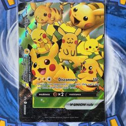 NM Pikachu V-Union - SWSH141 - Sword & Shield Promo Card