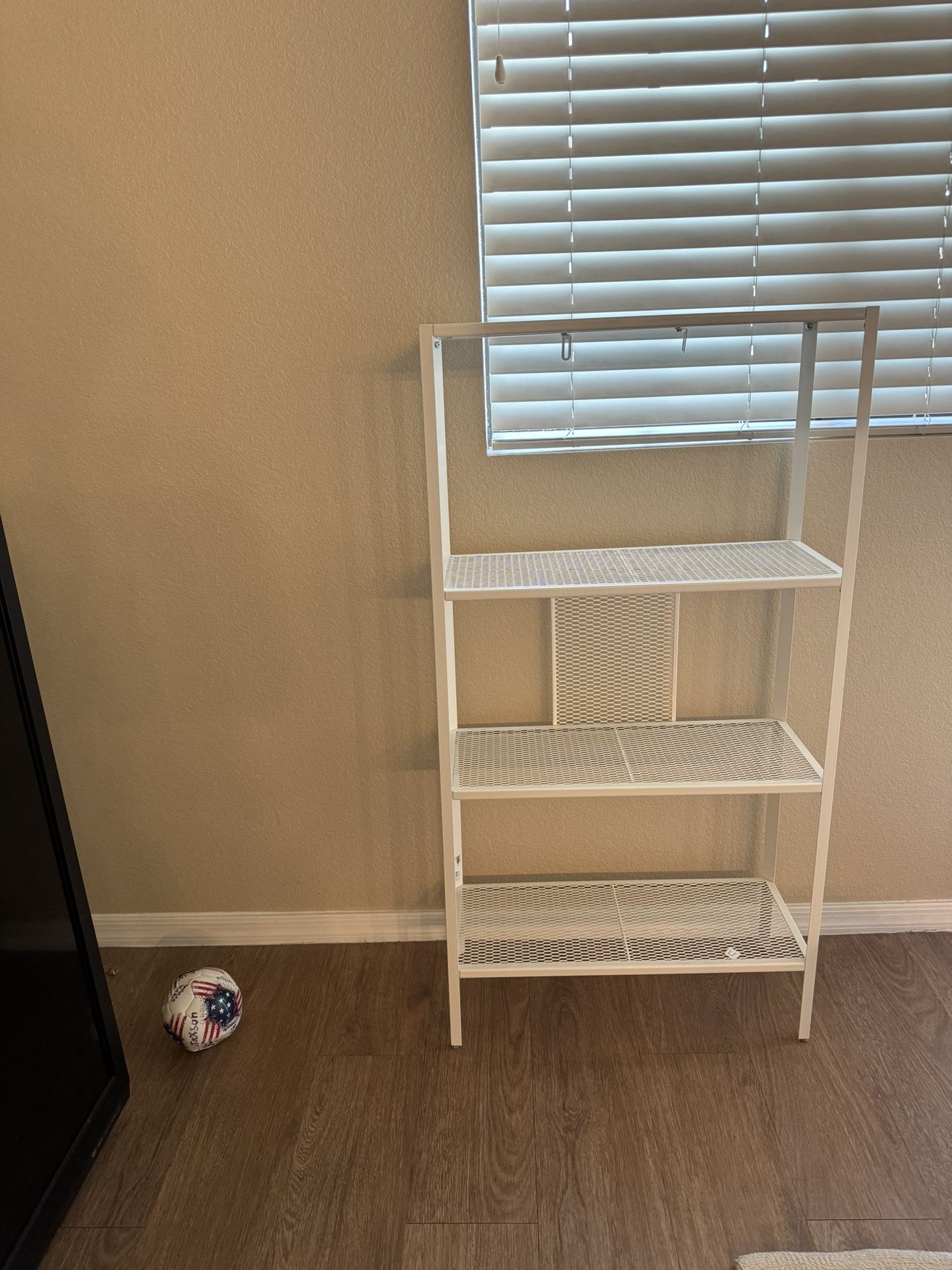 Shelf unit, metal/white, 23 5/8x9 7/8×45 5/8 "