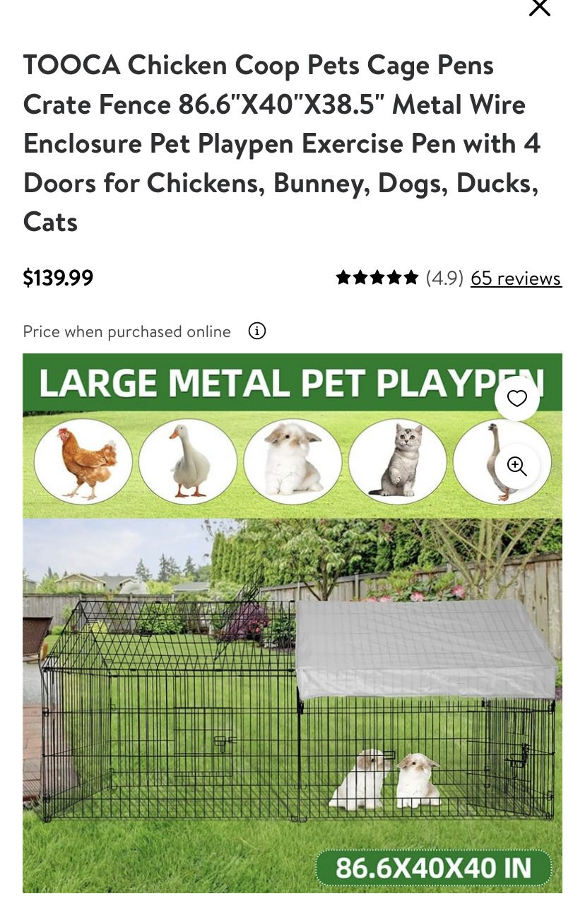 Chicken Coop /Pet Play Pen