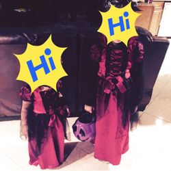 Girls vampire costume size 4/5 and size 7/8