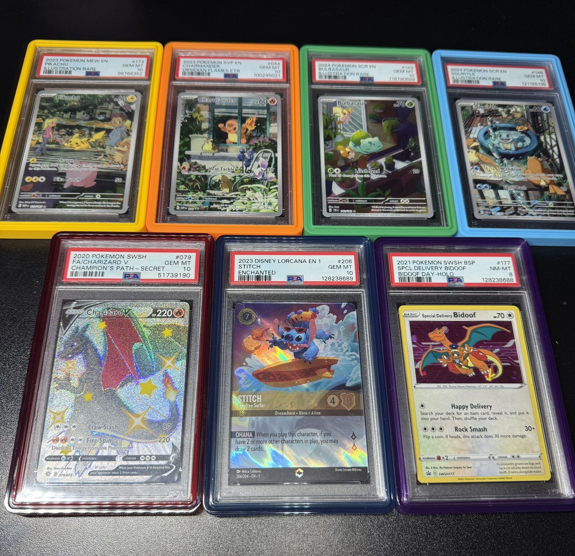 Pokemon / Lorcana PSA 10 And 8 Slab Lot  