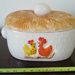 vintage Sears Roebuck & Co. "Chicken Little" ceramic canister