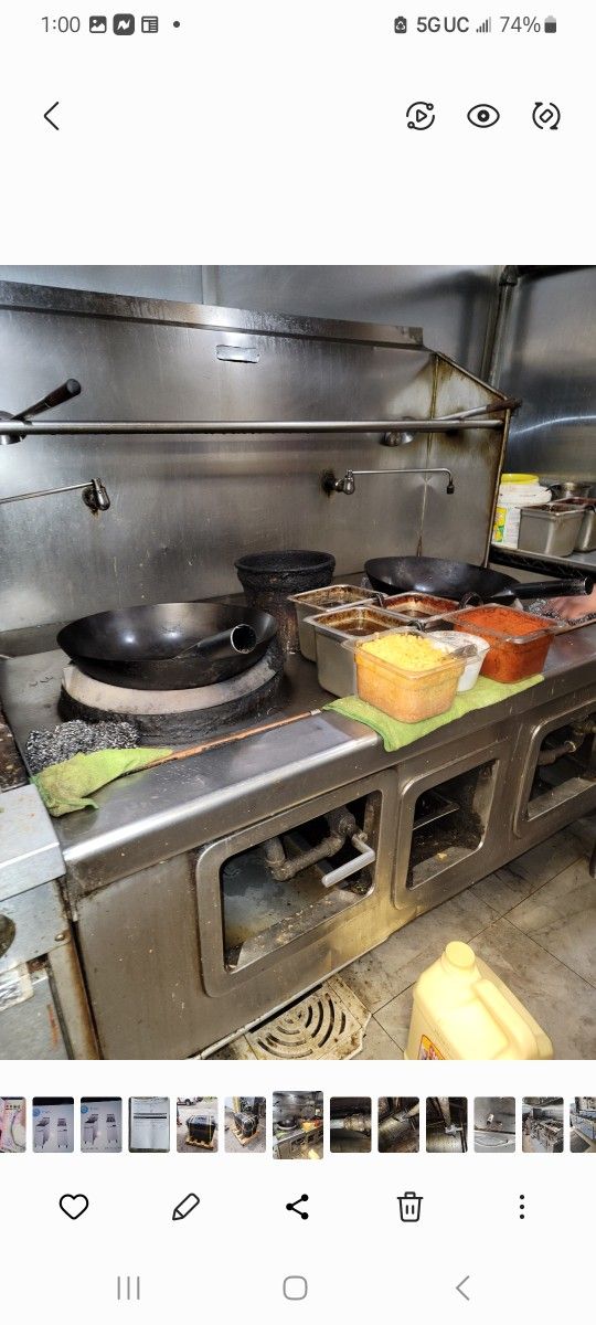 chinese stove wok
