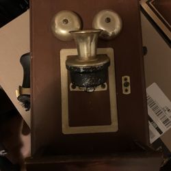 Antique Western Electric Candle Stick Wall Phone.  This Is A Nice Wall Mount Phone With The Original Hardware Inside and Extra Long Original Chord. 