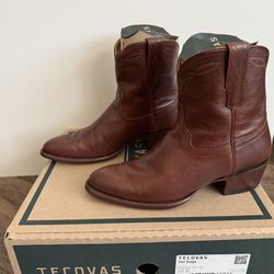 Women’s Tecovas The Paige Sequoia Bovine Cowboy Boots