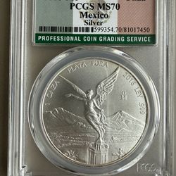 2016-Mo PCGS MS70 MEXICO LIBERTAD SILVER COIN 