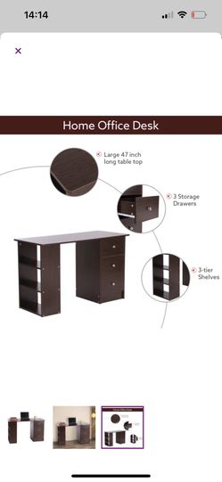 Fagan Wooden Home Office Credenza Desk