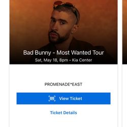 Bad Bunny Most Wanted Tour Tickets