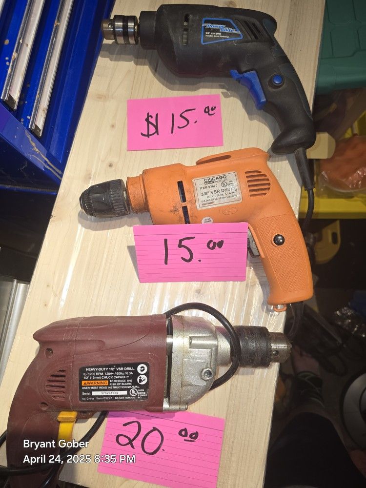 Finish Nailer Screwguns Sanders / Prices On Picture Not A 1